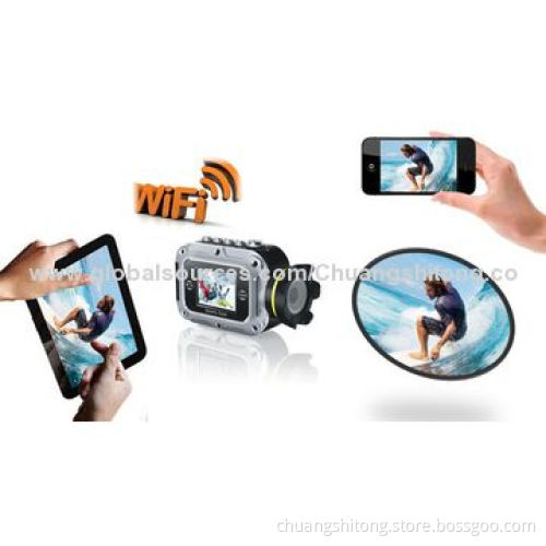 Fashionable WiFi waterproof up to 15-20m 1080P/30fps full HD camera sport action